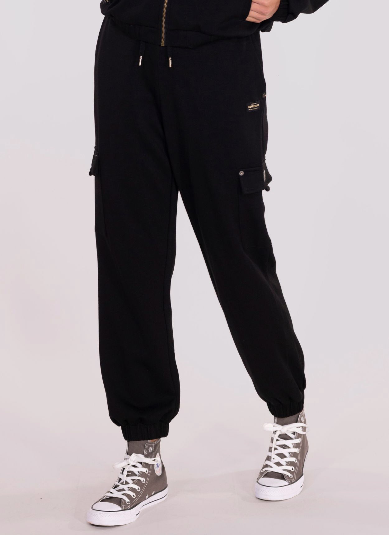 PANTALON RELAX FIT CARGO CAMILLE NOIR