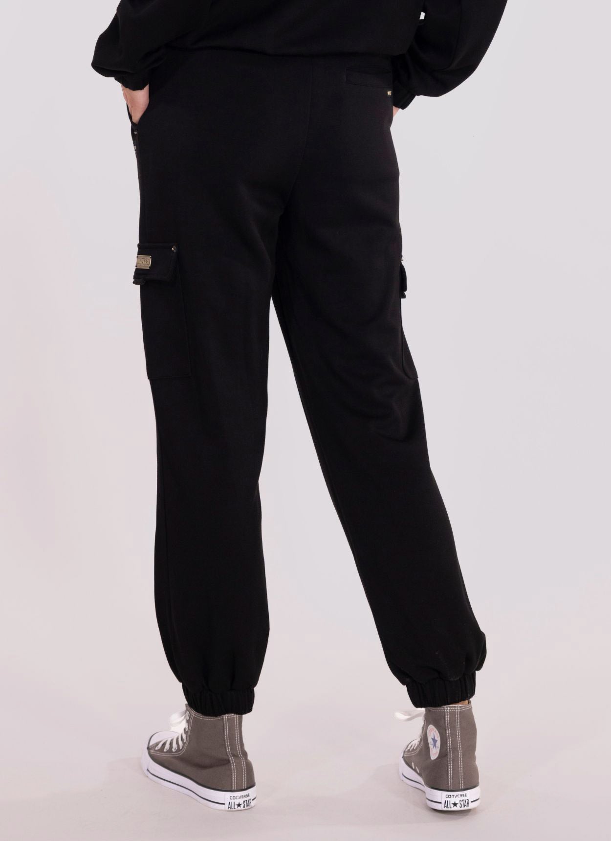PANTALON RELAX FIT CARGO CAMILLE NOIR
