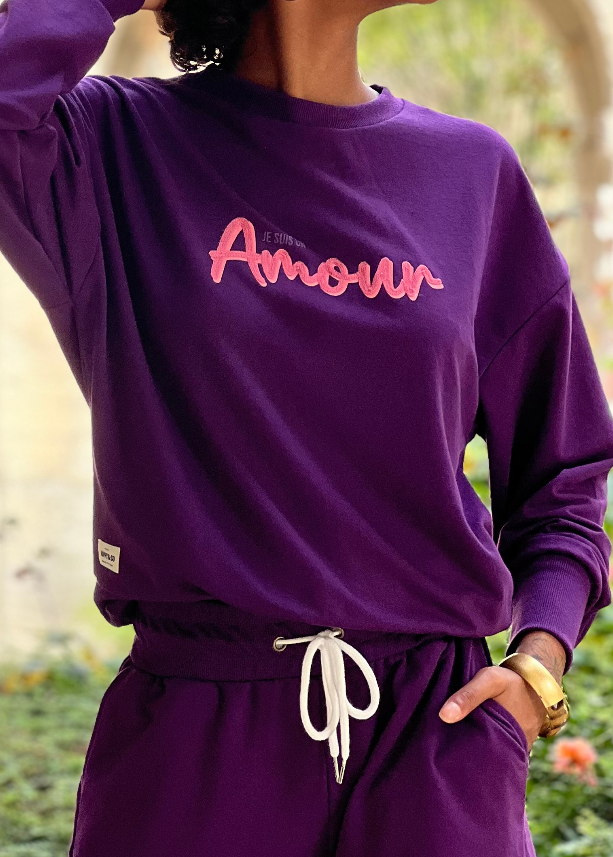 SWEAT COL ROND JOANA VIOLET