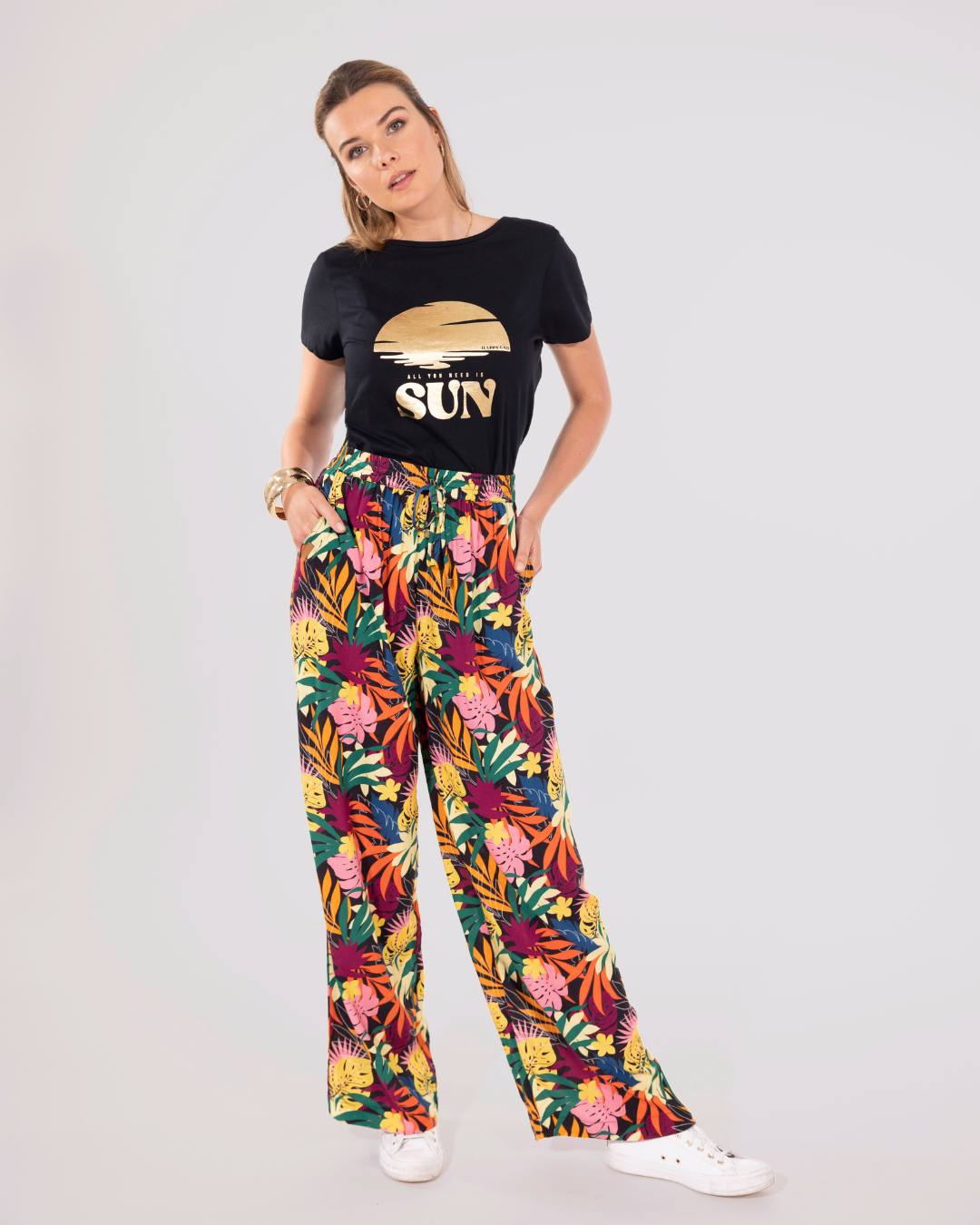 PANTALON FLUIDE IMPRIME AJACCIO