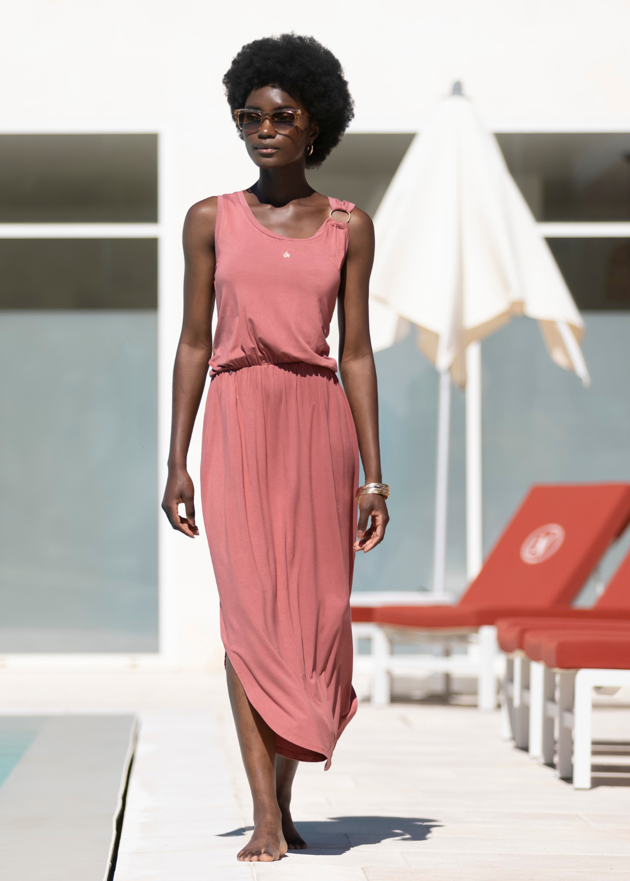 ROBE DÉBARDEUR ANNEAU AUDE SIENNE