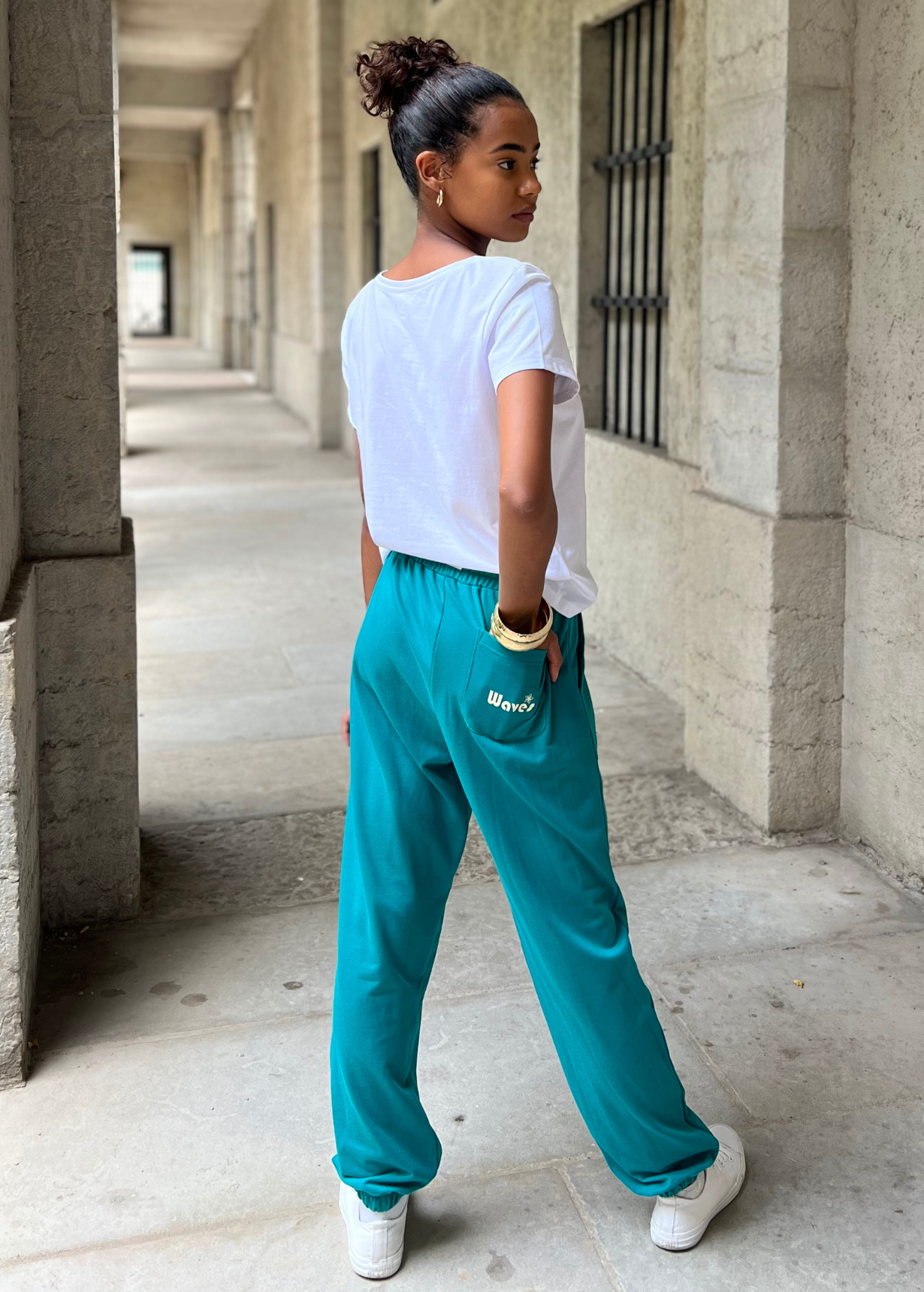 PANTALON RELAX FIT SOLENE AZUR