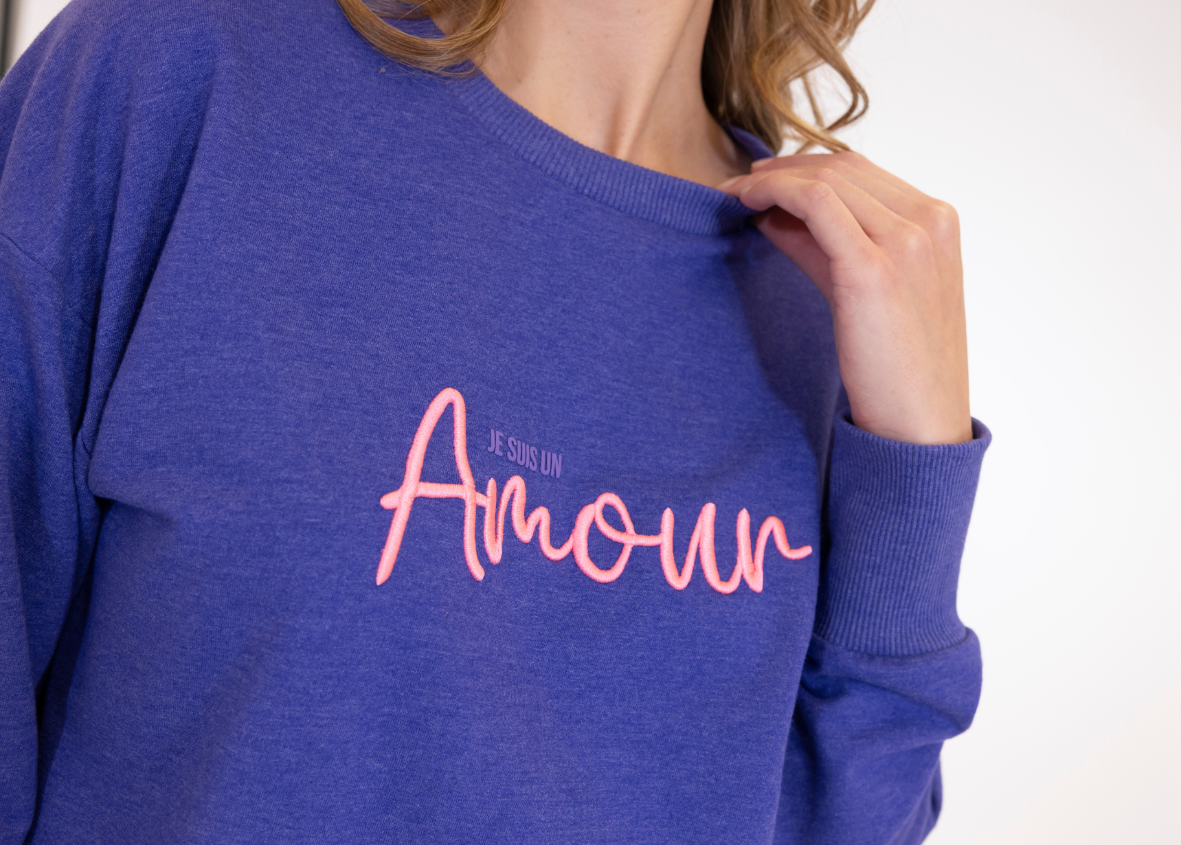SWEAT COL ROND JOANA VIOLET