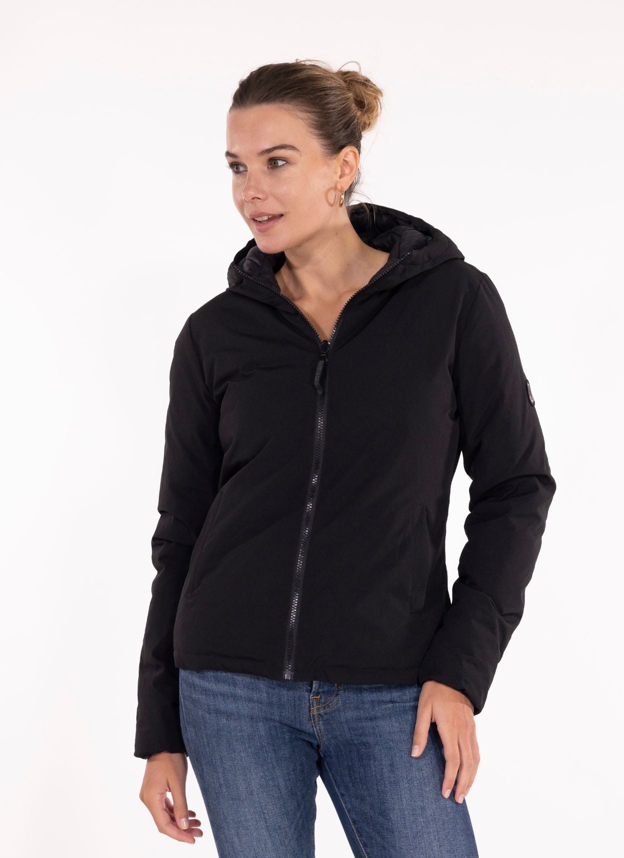 DOUDOUNE REVERSIBLE NOIR - NOIR BRILLANT