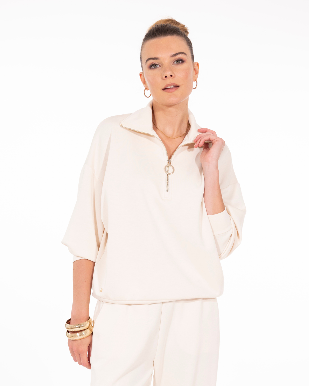SWEAT CAMIONNEUR CRISTINE CREME