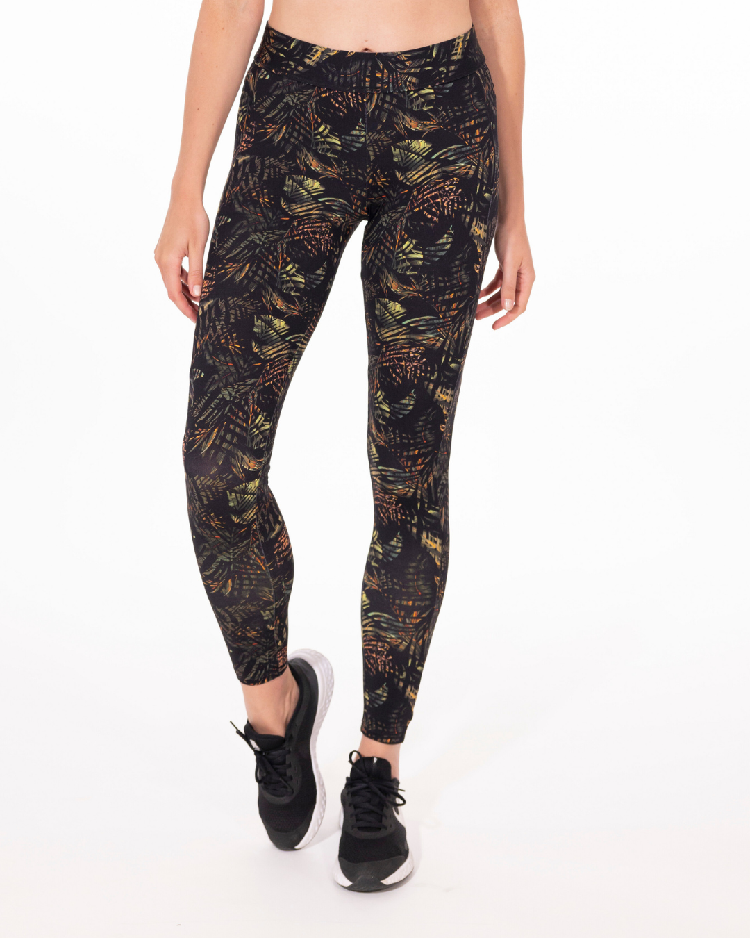 LEGGING FITNESS IMPRIMÉ SAFARI - NOIR