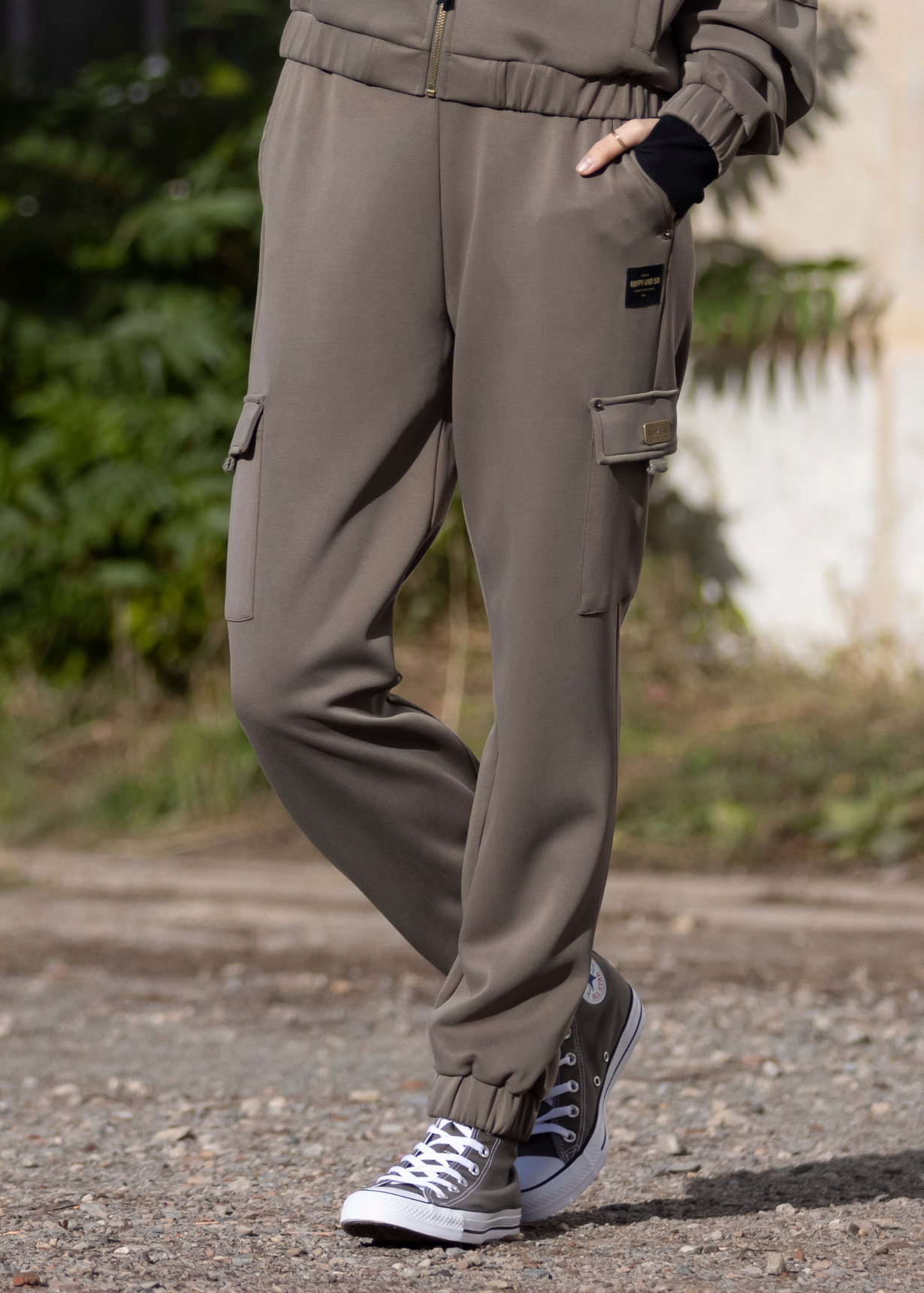 PANTALON RELAX FIT CARGO CAMILLE KAKI
