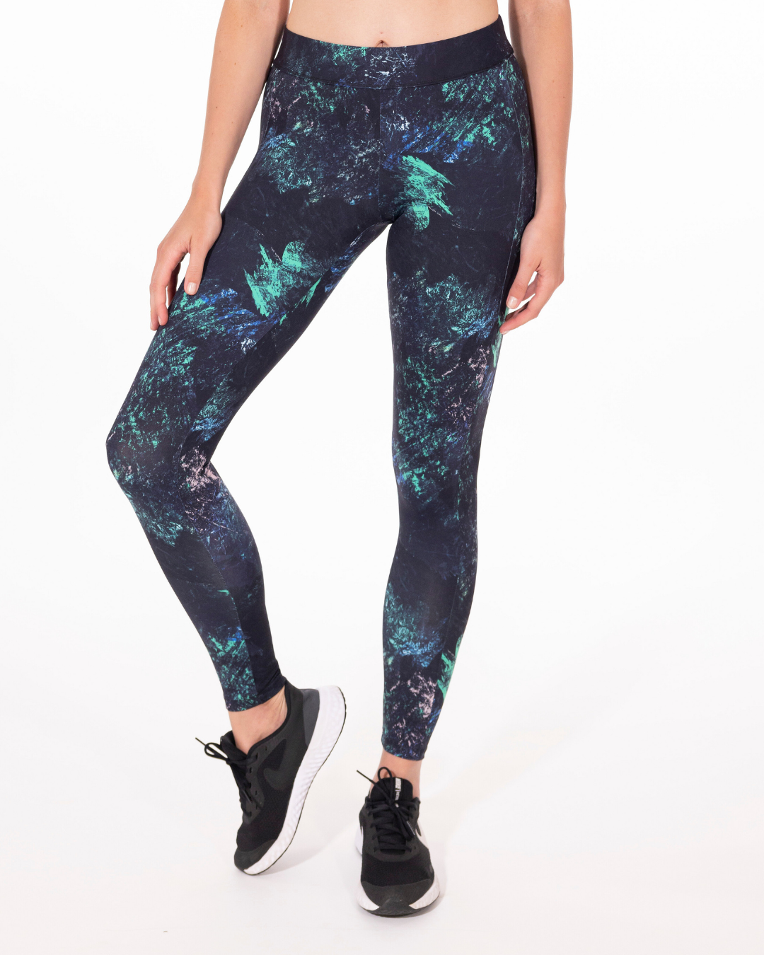 LEGGING FITNESS IMPRIMÉ DEEP ROCK - OR