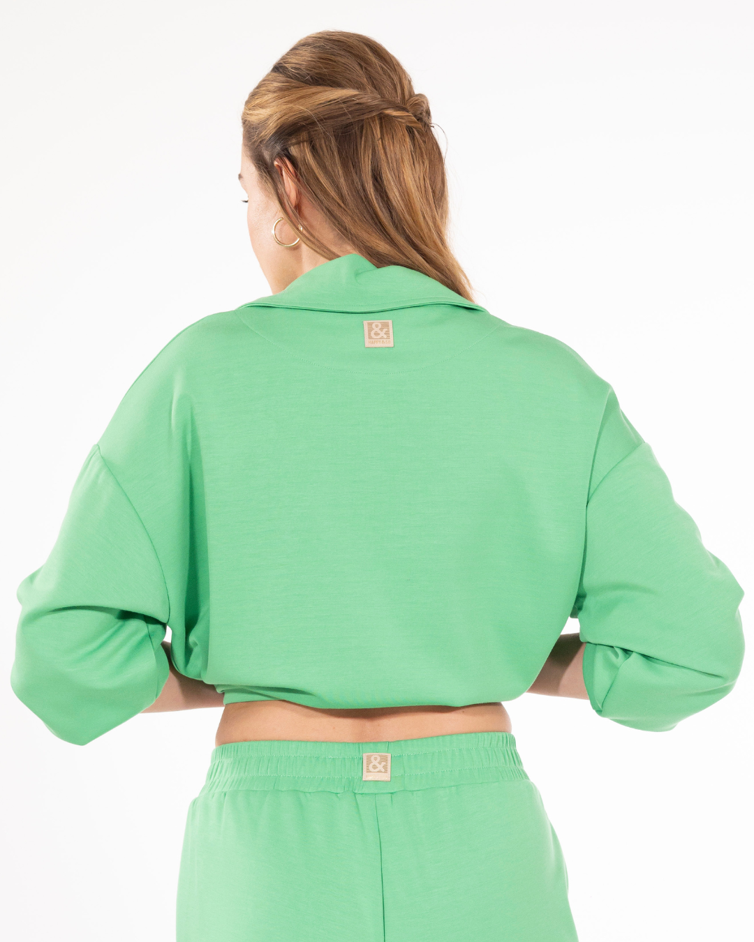 SWEAT CAMIONNEUR FLUIDE MODAL POMME