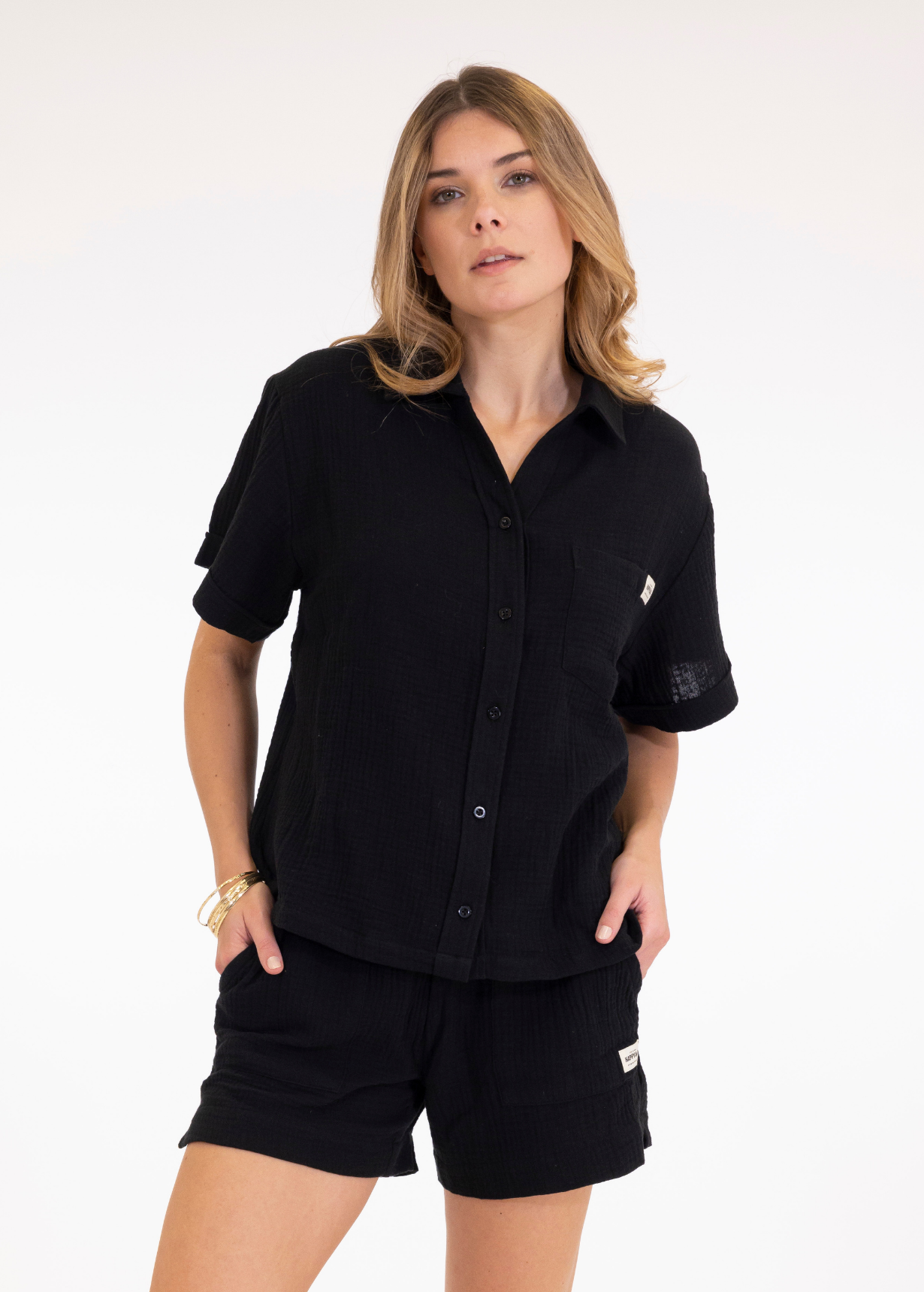 SHORT DROIT PLAGE VANESSA NOIR