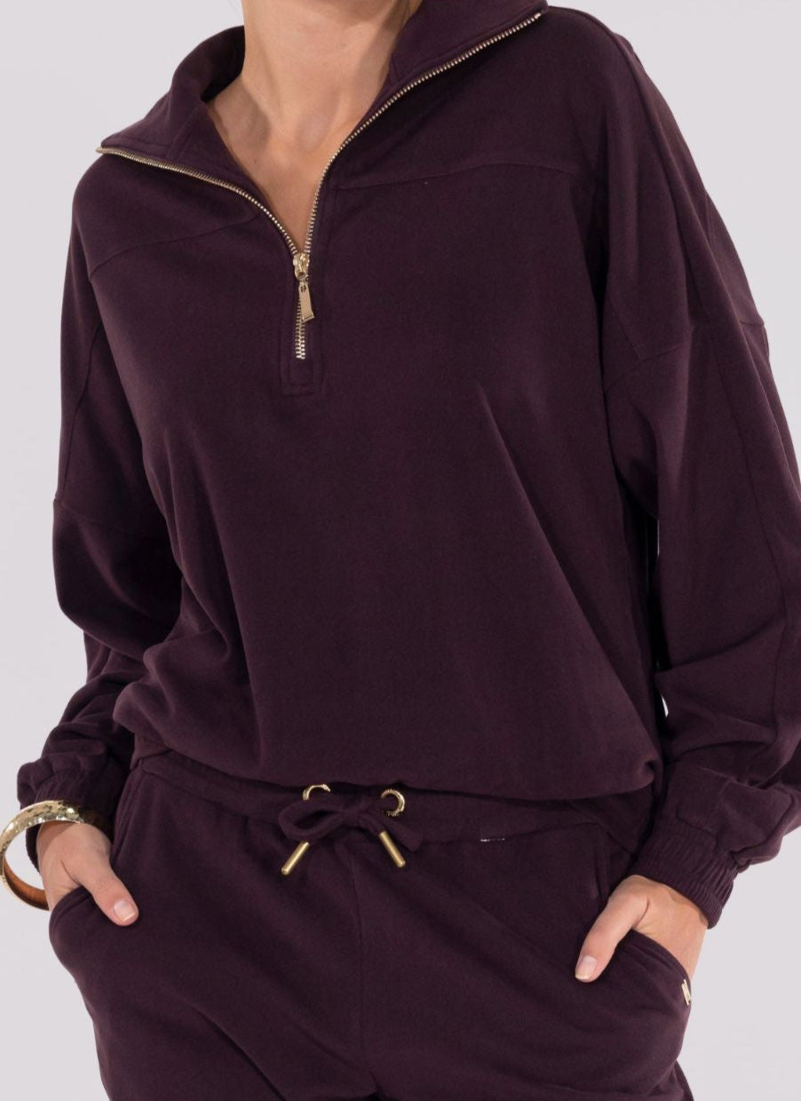 SWEAT CAMIONNEUR MICROPOLAIRE CHARLIE PRUNE