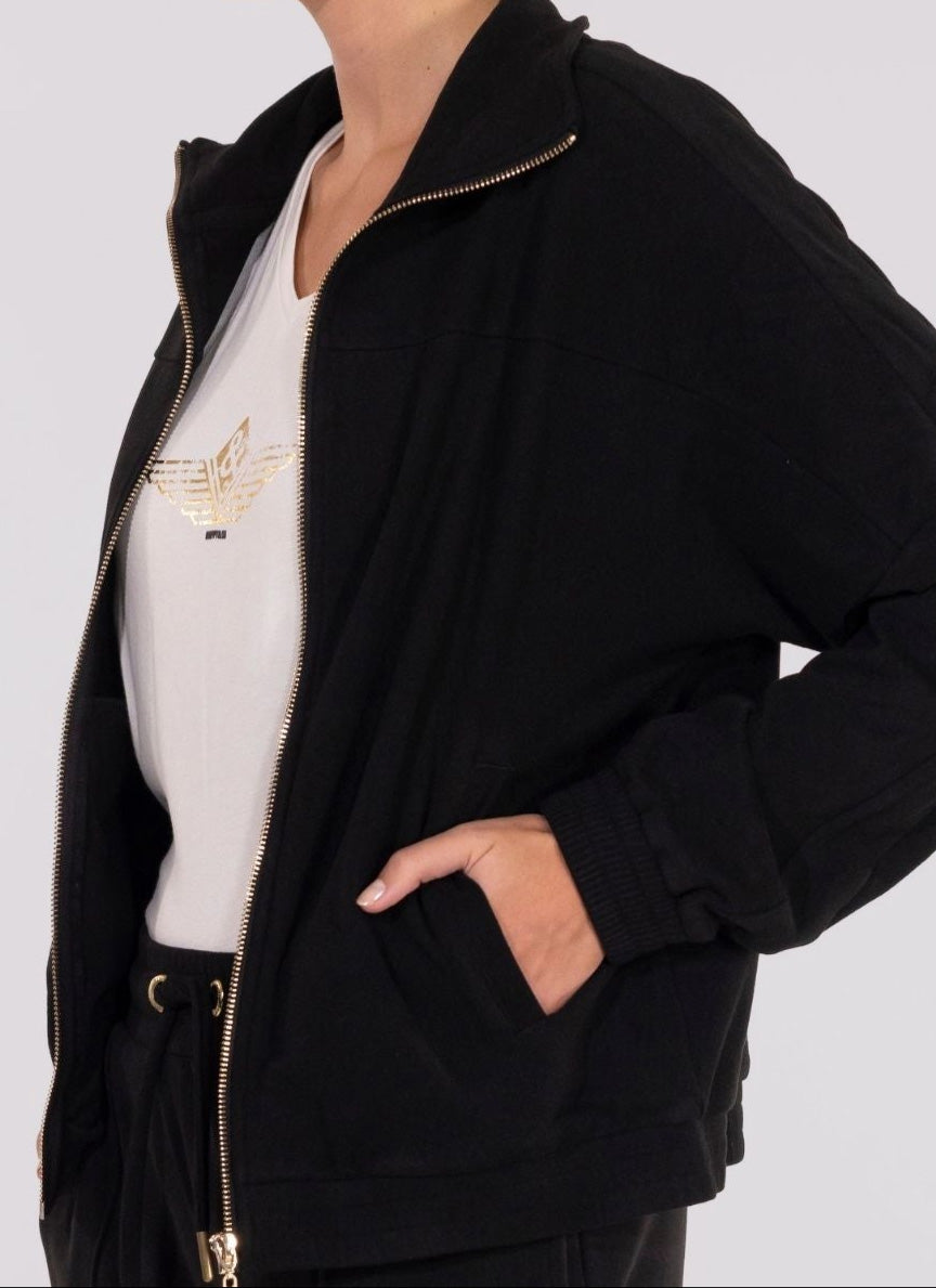 VESTE ZIPPÉE MICROPOLAIRE HARPER NOIR