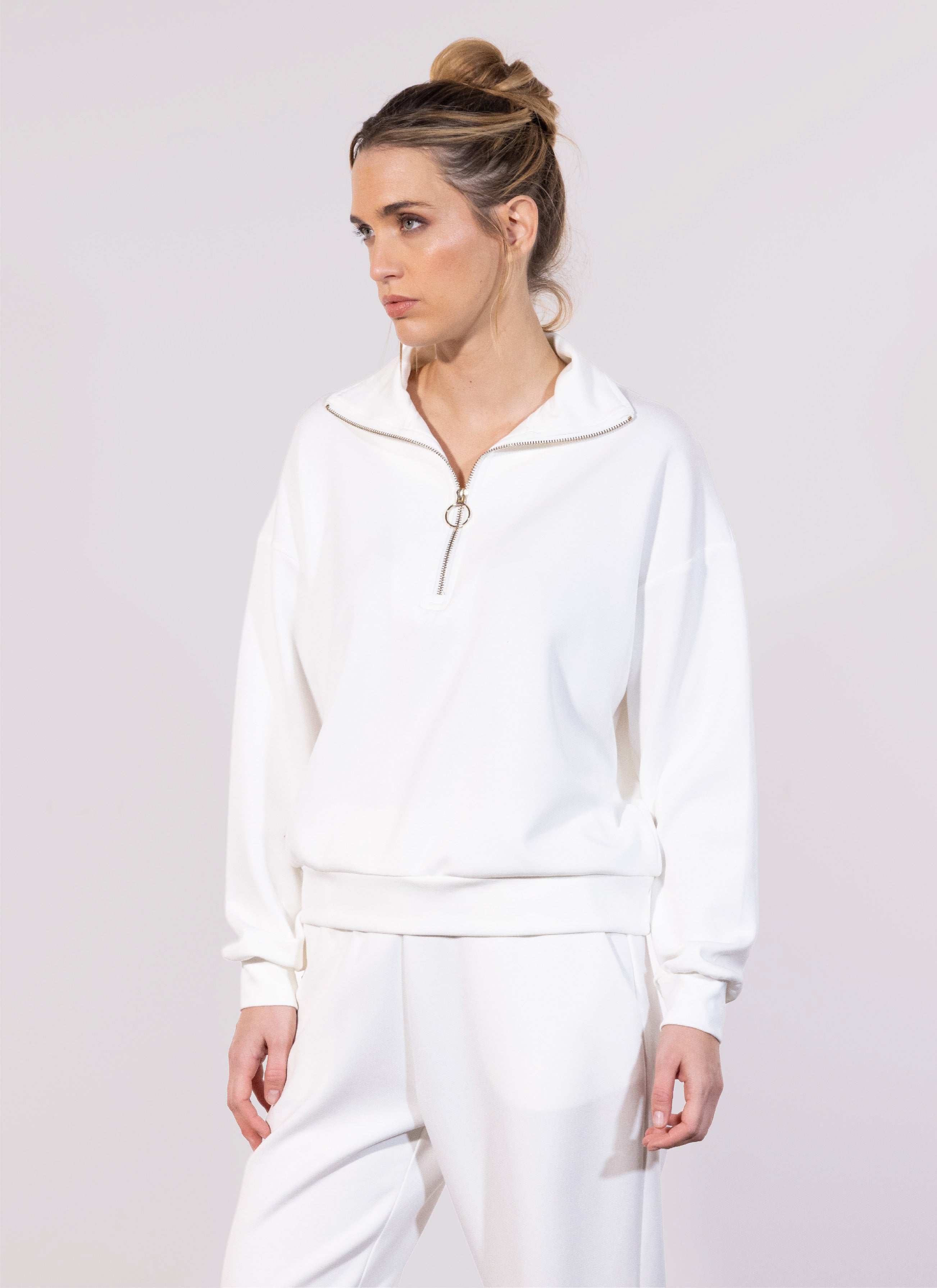 SWEAT CAMIONNEUR FLUIDE MODAL VANILLE