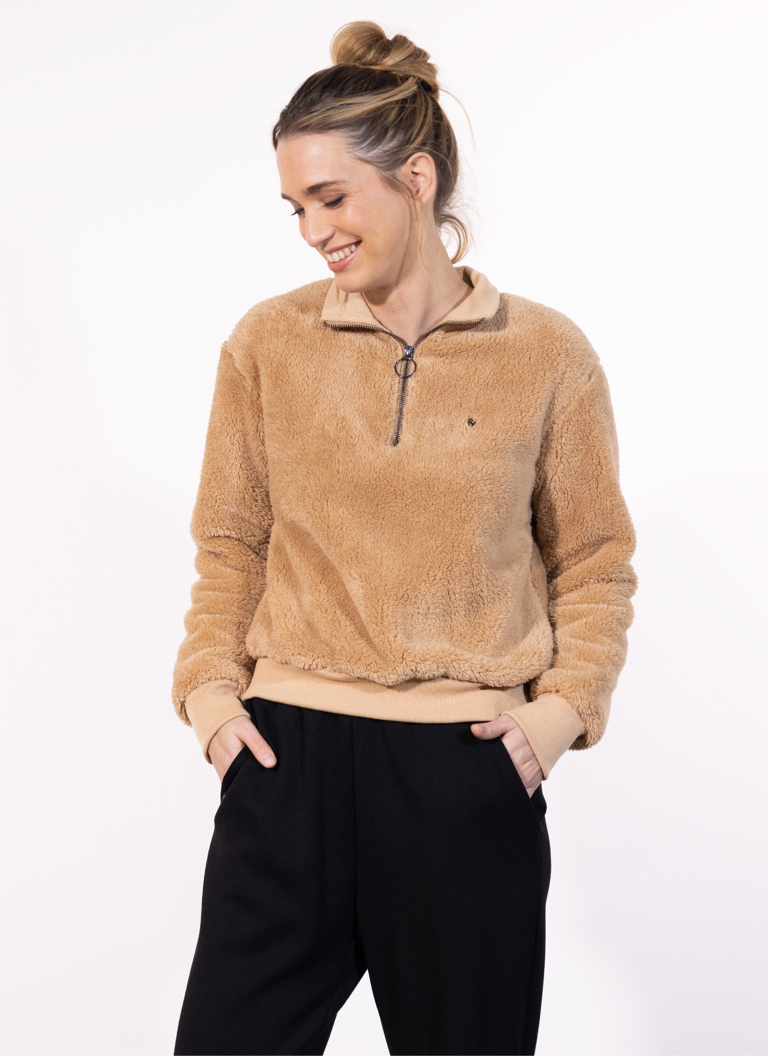 SWEAT CAMIONNEUR SHERPA BISCUIT