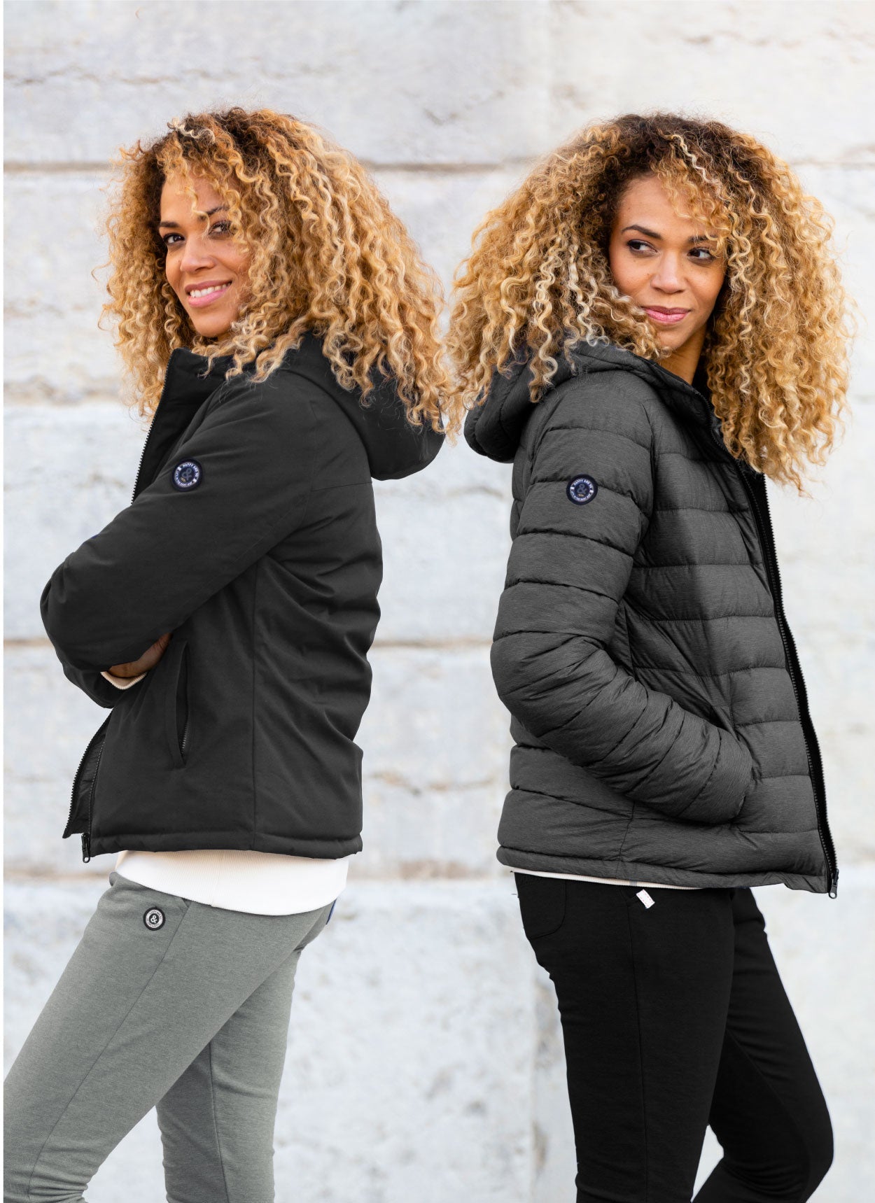 DOUDOUNE REVERSIBLE ANTHRACITE - GRIS CHINE