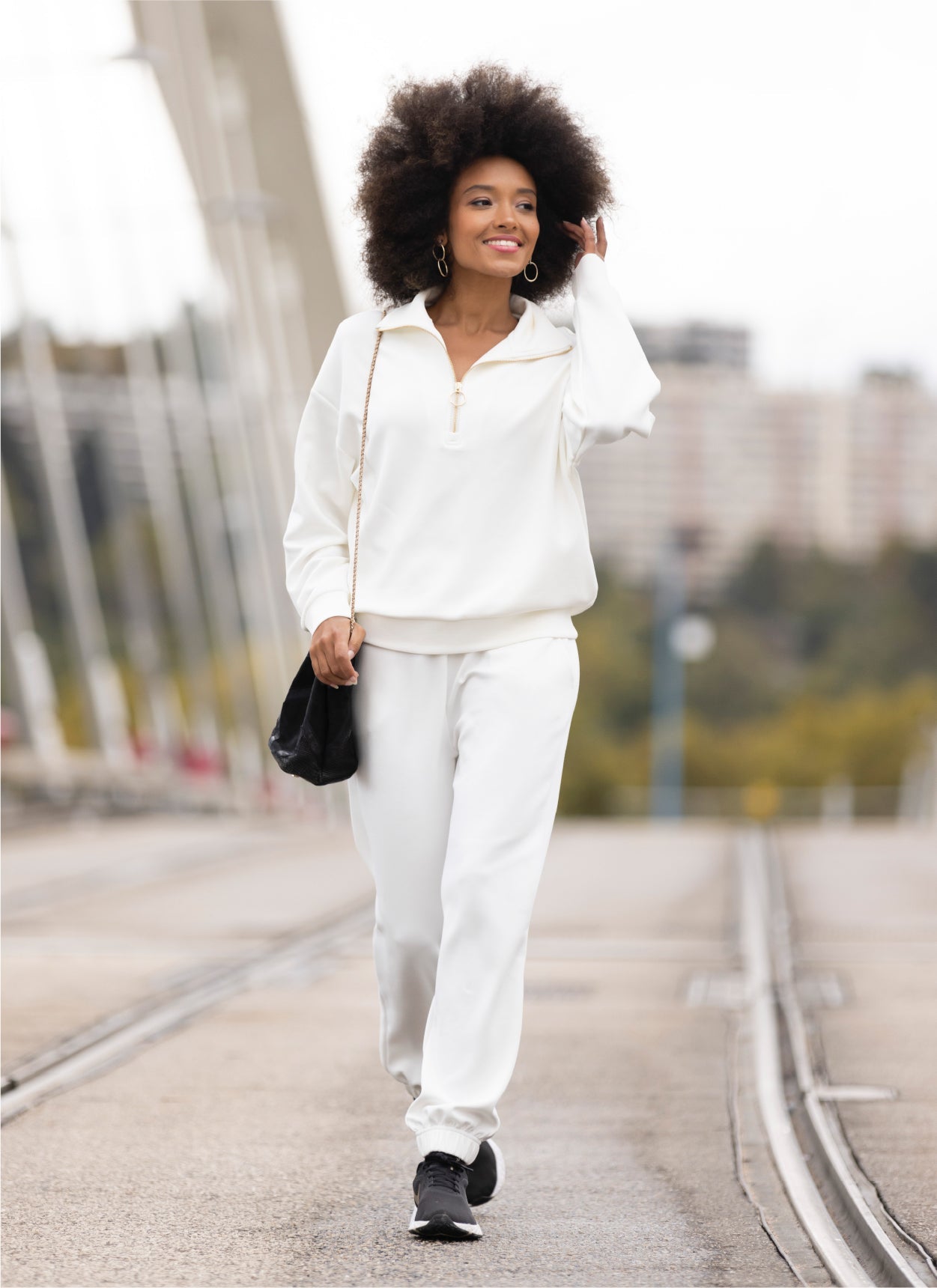 PANTALON LOOSE FIT FLUIDE MODAL VANILLE
