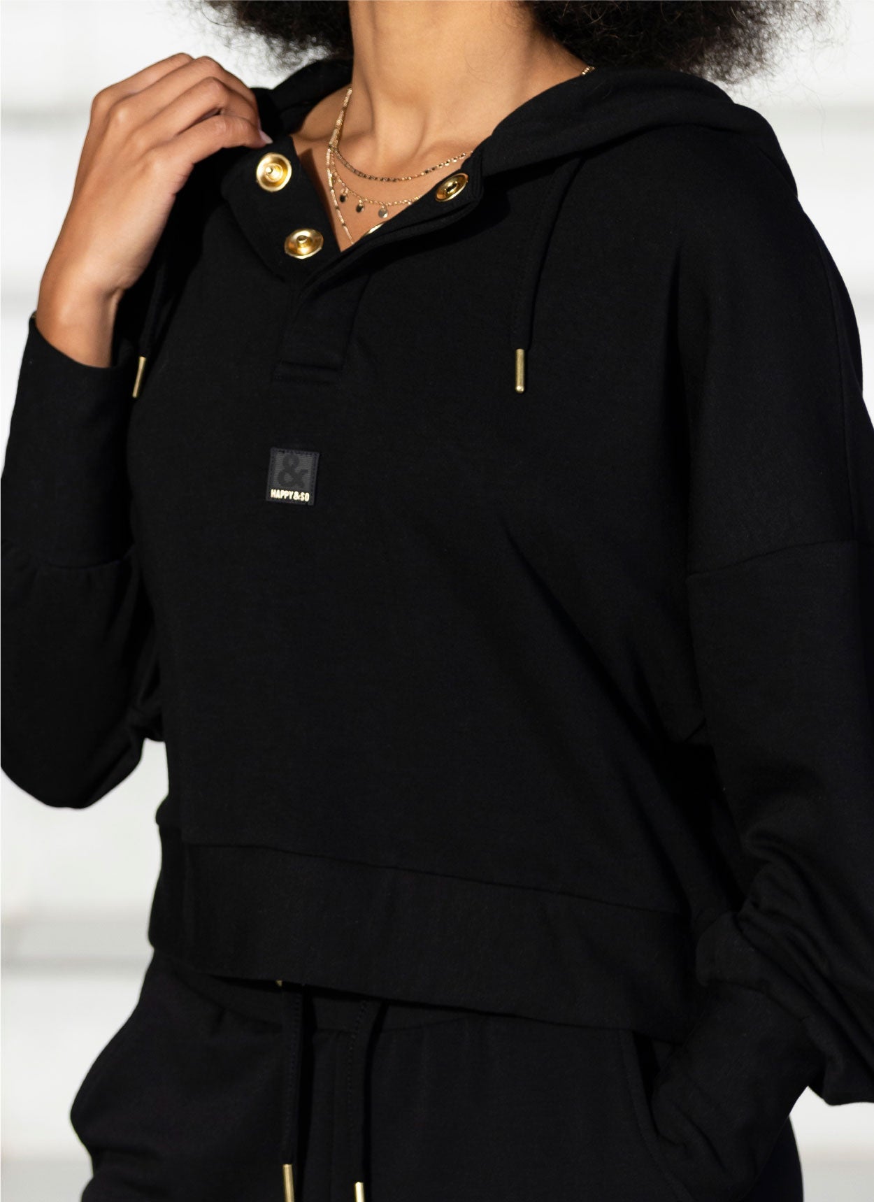 SWEAT CAPUCHE MODAL NOIR