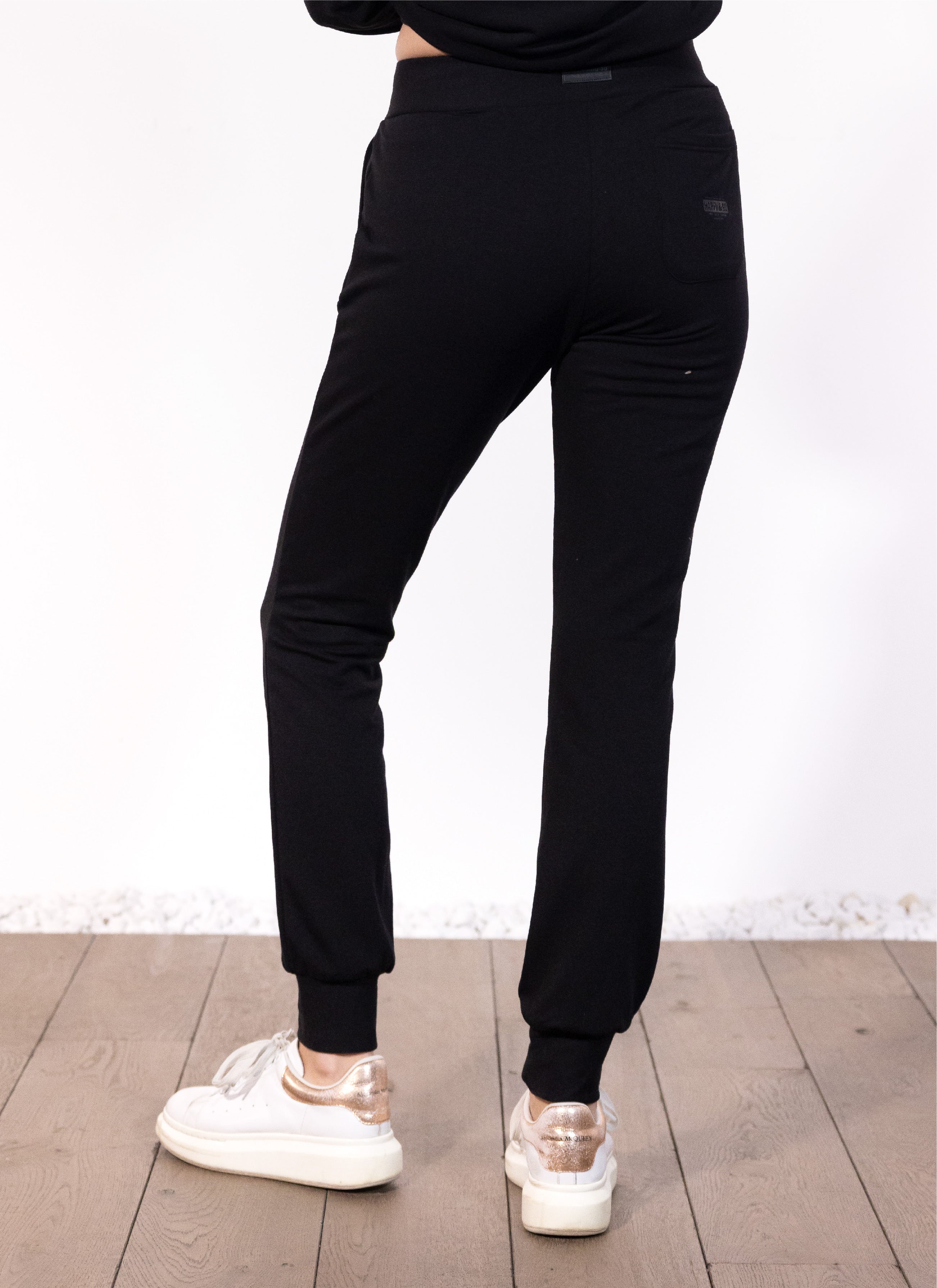 PANTALON REGULAR FIT MODAL NOIR