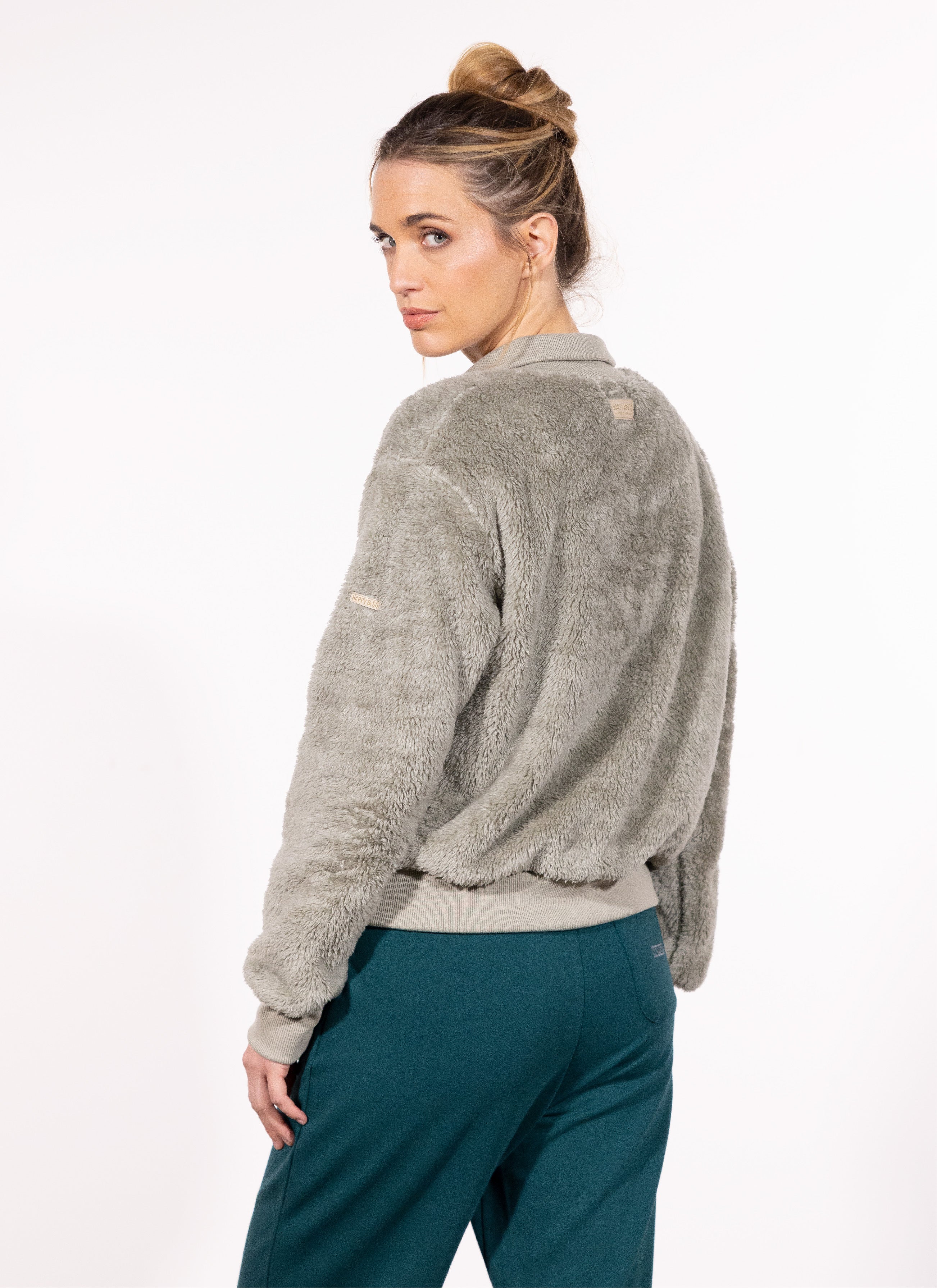 SWEAT CAMIONNEUR SHERPA SAUGE