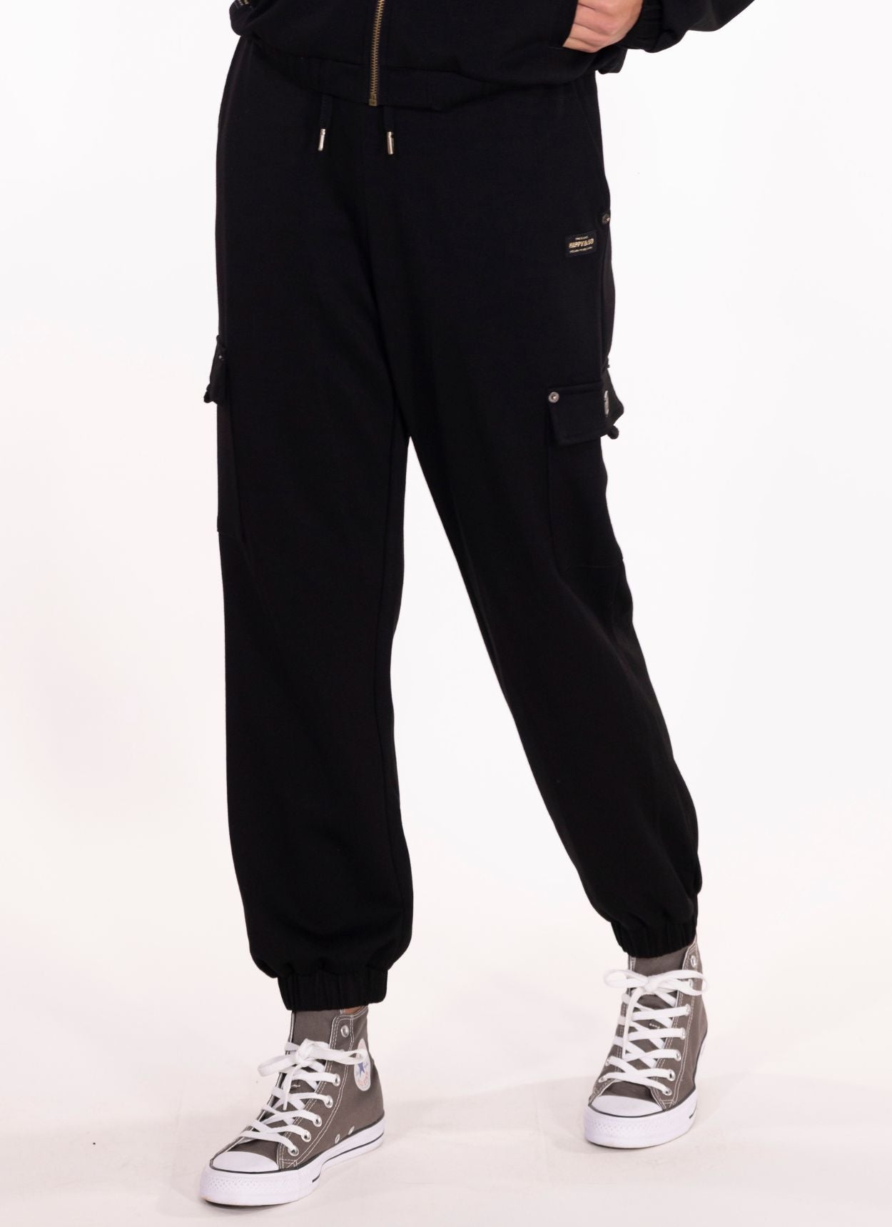 PANTALON RELAX FIT CARGO CAMILLE NOIR