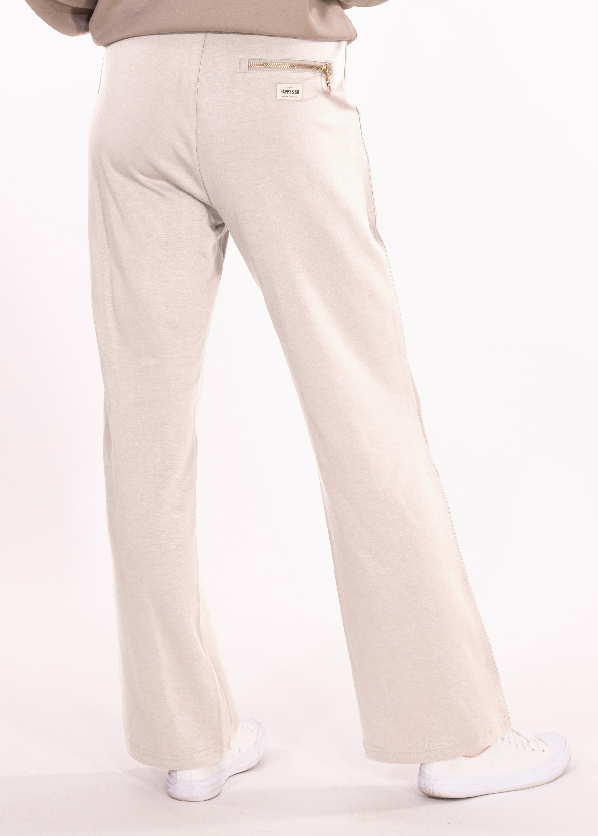 PANTALON DROIT COUTURE JESSIE CRÈME