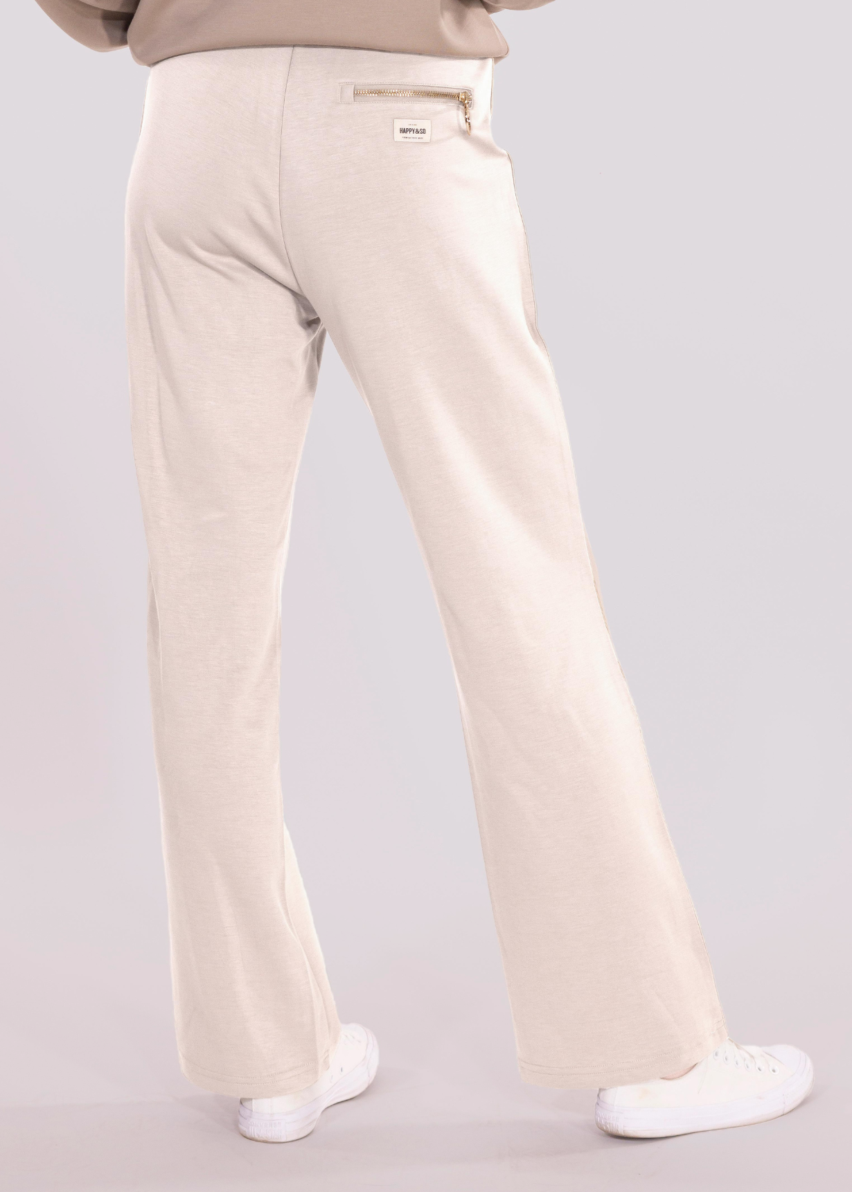 PANTALON DROIT COUTURE JESSIE CRÈME