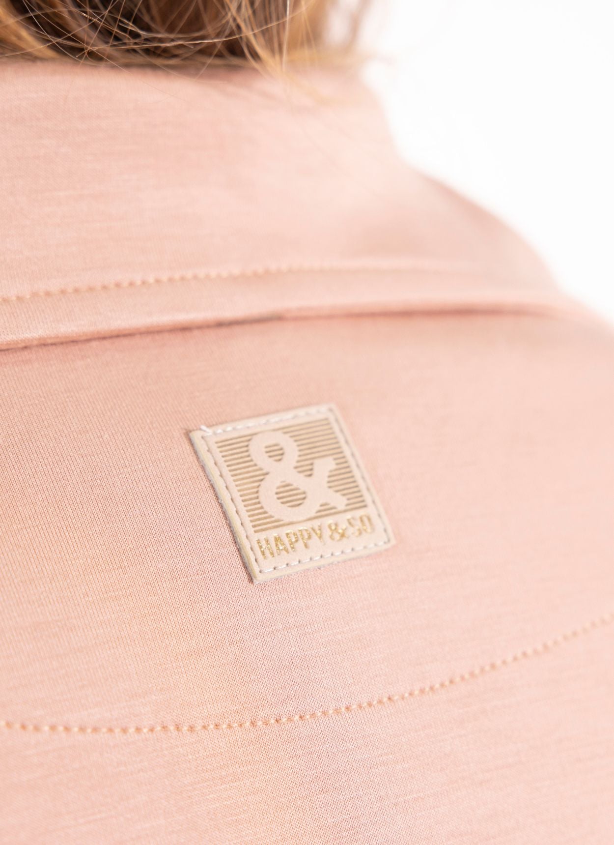 SWEAT COL ROND LOLA CRÈME - BOIS DE ROSE