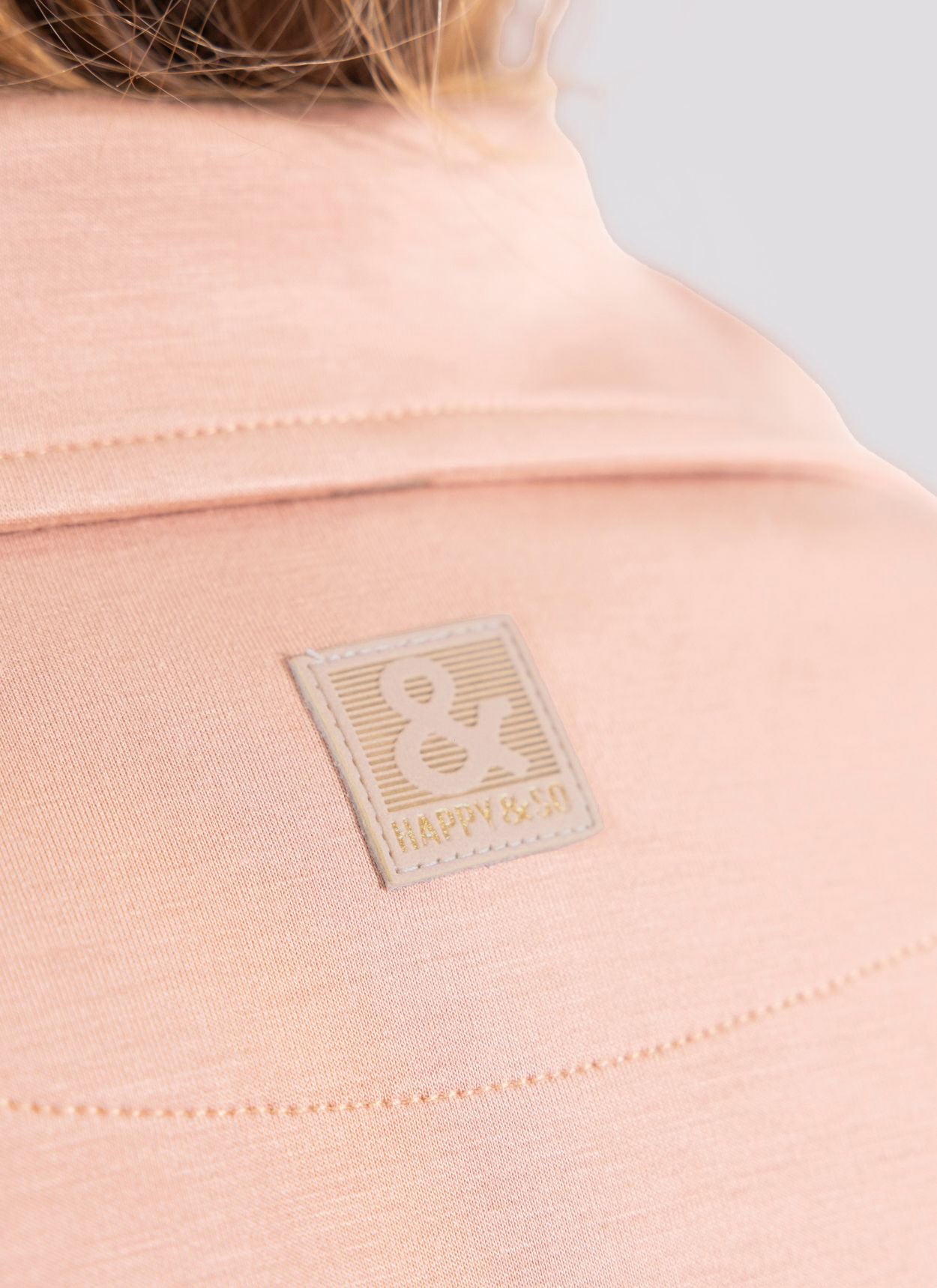 SWEAT COL ROND LOLA CRÈME - BOIS DE ROSE