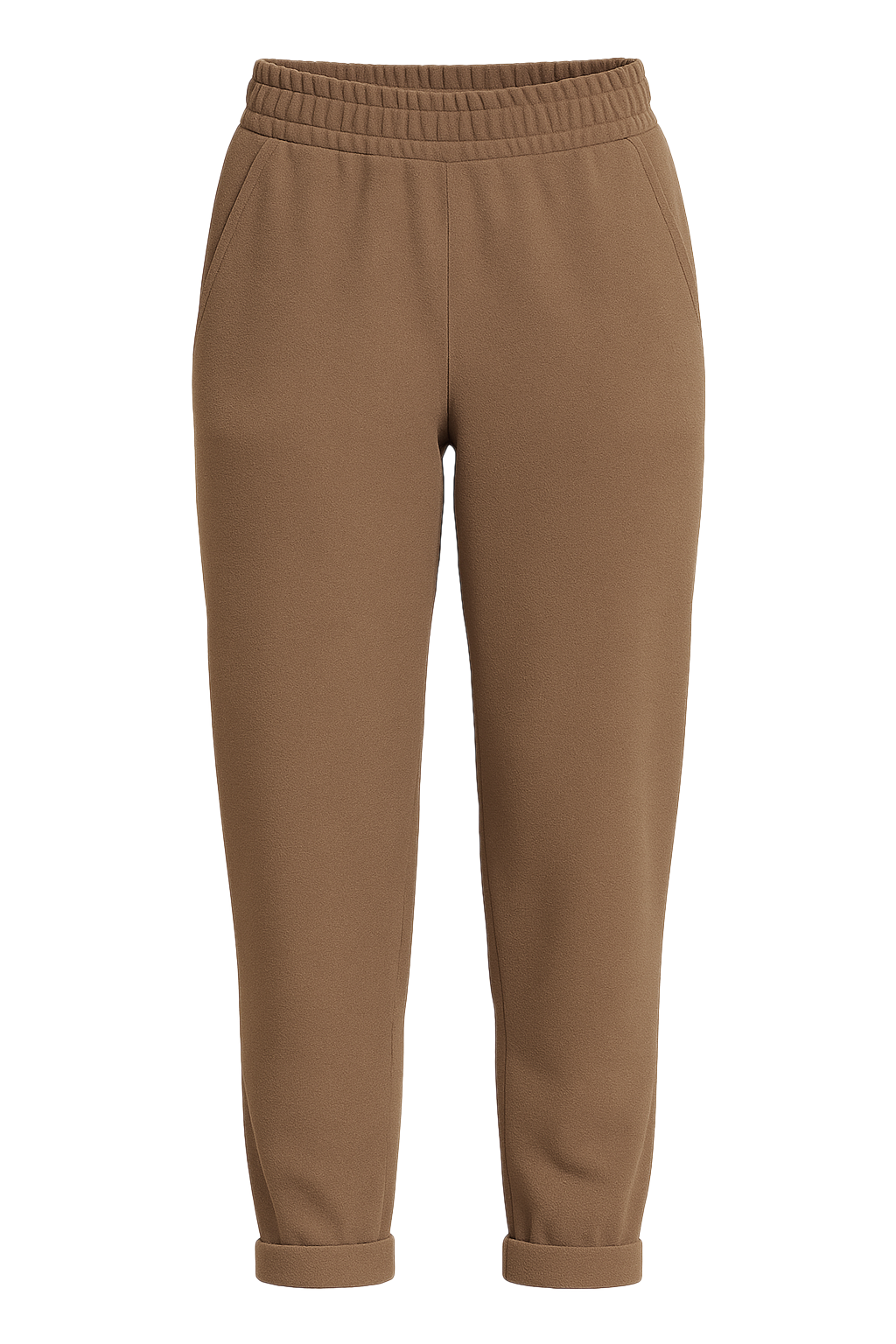 PANTALON CAROTTE MICROPOLAIRE ÉVA BISCUIT